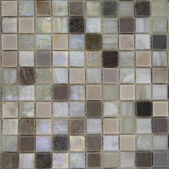 Natuursteen- en Glasmozaïek – Sucre Glace Vierkant 25x25