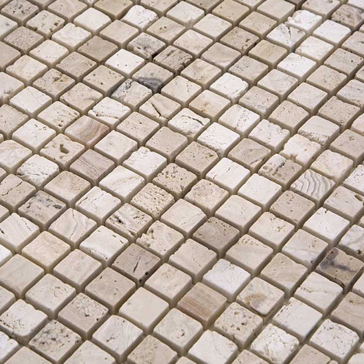 Natuursteenmozaïek - Travertijn 15x15