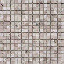 Natuursteenmozaïek - Travertijn 15x15