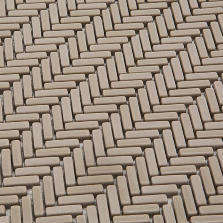 Glasmozaïek - Visgraat Mini Taupe 5x20