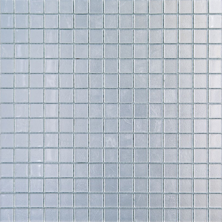 Glasmozaïek - Groot Wit Goud 20x20