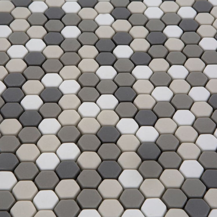 Glasmozaïek - Zeshoek Hexagon Tweed 15