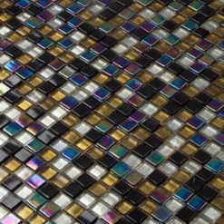 Alternative view of Glasmozaïek - Oxide Goud Parel Mix 10x10 mm