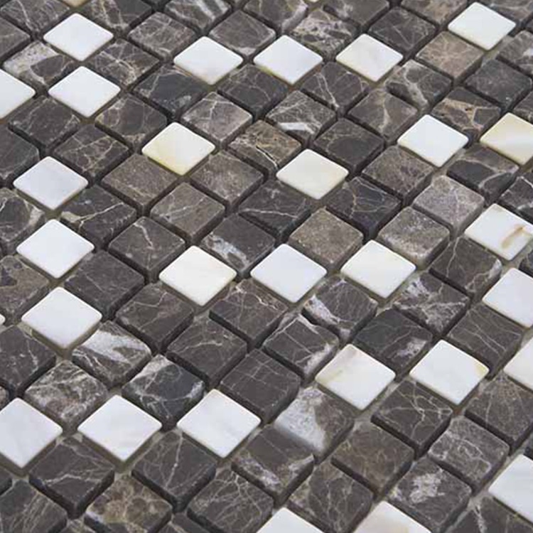 Natuursteenmozaïek - Pietramora Zwart Parelmoer 15x15