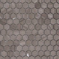Natuursteenmozaïek - Zeshoek Hexagon Donkerbruin