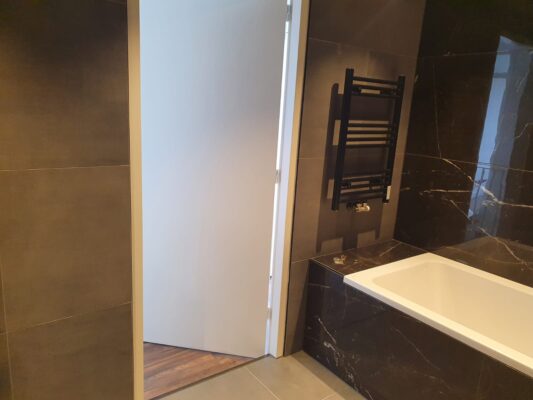 Marmerlook Wandtegels Vloertegels Zwart Wit Badkamer