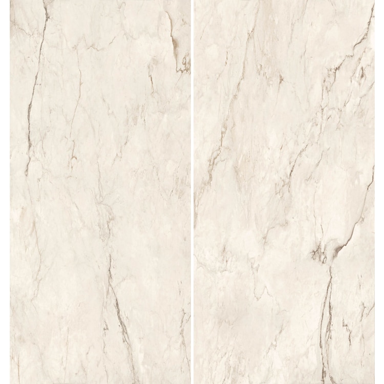 Marmerlook Tegel Slabs 260x120 - TR-CRE Marble Gebroken Wit Creme Hoogglans Variatie