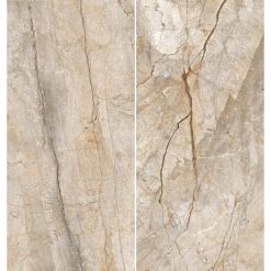 Marmerlook Tegel Slabs 260x120 - TR-SAN Marble Beige Bruin Mat Variatie