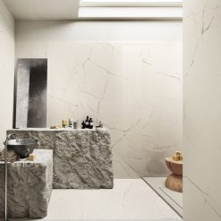 Marmerlook Tegel Slabs 260x120 - TR-STA Marble Wit Mat Sfeer