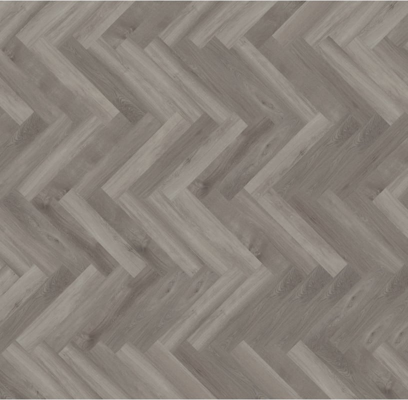 PVC – mFLOR Parva Plus Broad Leaf Visgraat Grey Sycamore 60,96×11,43 Grijs