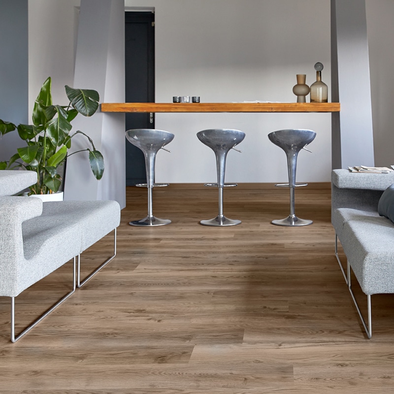 PVC – mFLOR Bramber Chestnut Nutmeg 150×23 Bruin