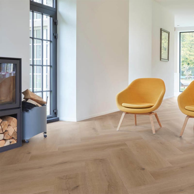 PVC – COREtec Essentials Herringbone Texas Oak H54 91,2×22,8 Lichtbruin Visgraat