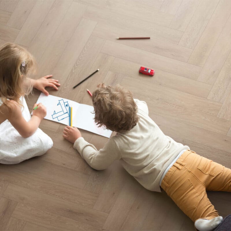 PVC – COREtec Naturals Visgraat Lumber 66×11 Lichtbruin