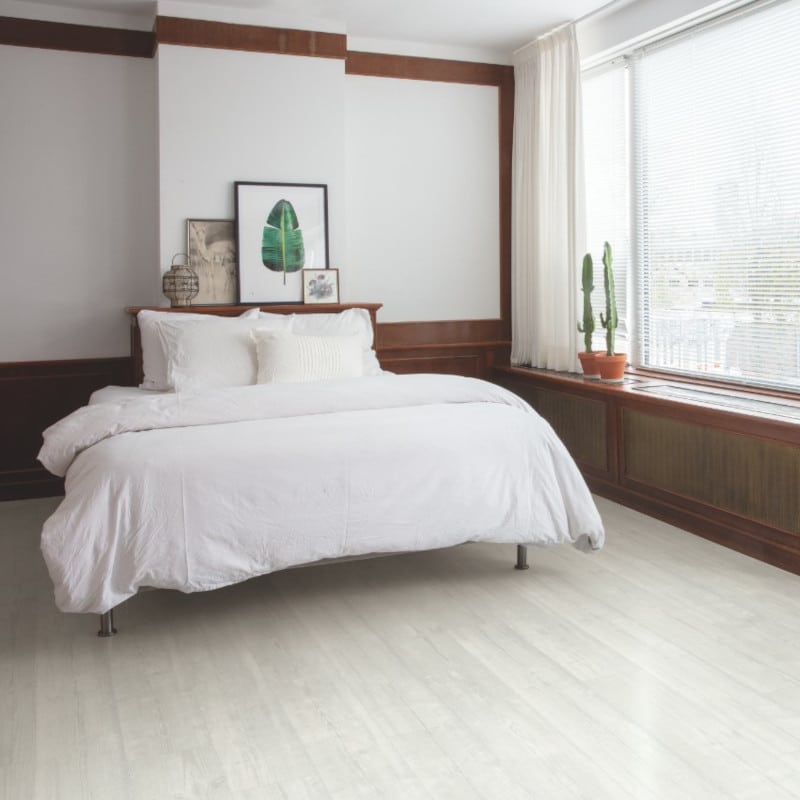 Witte PVC vloer