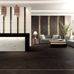 Versace Ceramics - Eterno Brown Donkerbruin 26,5x180 Houtlook Versace Tegels Sfeer