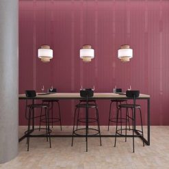 Handvorm Tegels 7,5x30 - Grace Berry Rood Hoogglans Sfeer