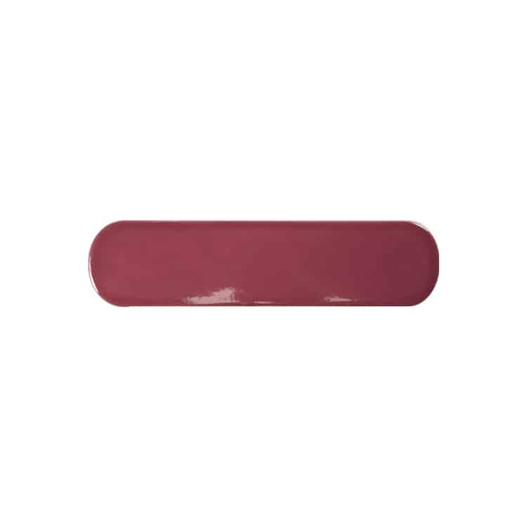 Handvorm Tegels 7,5x30 - Ovaal Grace Berry Rood Hoogglans