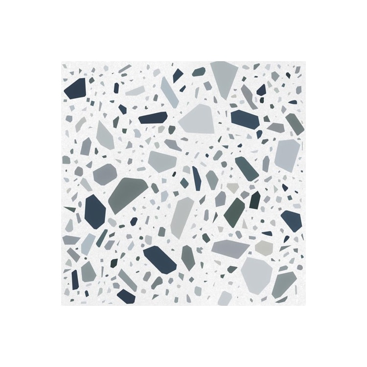 Terrazzo Tegels 18,6x18,6 - Confetti Wit Blauw Terrazzo Tegels 18,6x18,6 - Confetti Wit Blauw