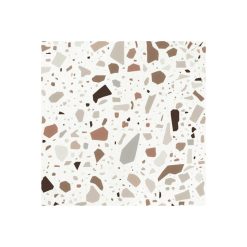 Terrazzo Tegels 18,6x18,6 - Confetti Wit Ivoor