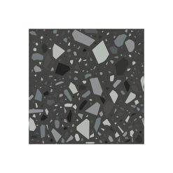 Terrazzo Tegels 18,6x18,6 - Confetti Zwart Blauw