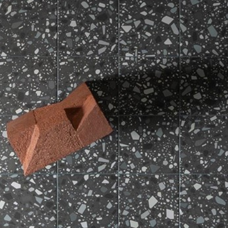 Terrazzo Tegels 18,6x18,6 - Confetti Zwart Blauw Terrazzo Tegels 18,6x18,6 - Confetti Zwart Blauw
