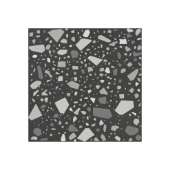 Terrazzo Tegels 18,6x18,6 - Confetti Zwart Grijs