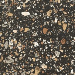 Terrazzo Tegels Tile Stories Venice Villa 60×60 Earth Levigata Zwart Beige Hoogglans