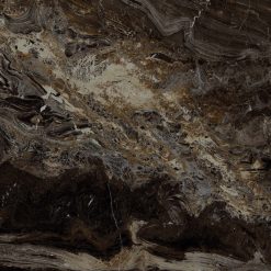 Marmerlook Tegels All Marble 60×60 Frapuccino Hoogglans Zwart Bruin