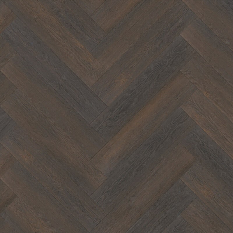 PVC – Vivafloors Visgraat 4540 71,12×15,24 Register Embossed Donkerbruin