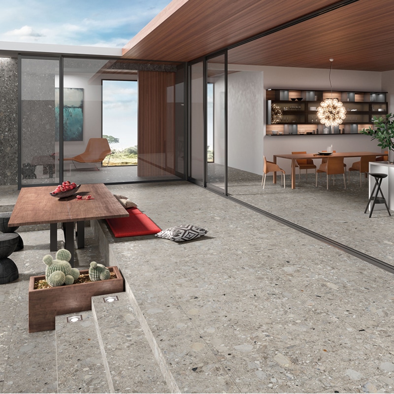 Terrazzo Look Tegels Ceppo Di Gres 60x60 Grigio Grijs Terrazzo Look Tegels Ceppo Di Gres 60x60 Grigio Grijs
