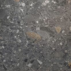 Terrazzo Look Tegels Ceppo Di Gres 120×120 Nero Zwart Grijs