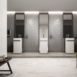 Alternative view of Wandtegel Glaze 90x30 Radiance Plata Zilver