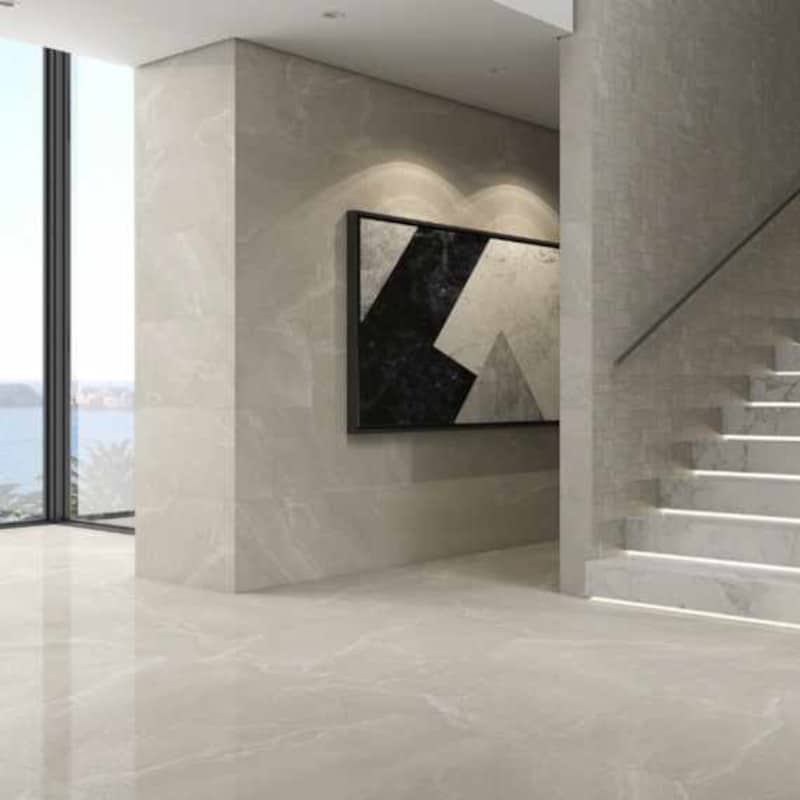 Marmerlook Tegels Byblos 90×90 Arena Gesuikerd Lappato Crème