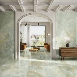 Alternative view of Marmerlook Tegels 60x120 Onice Multi Groen Hoogglans
