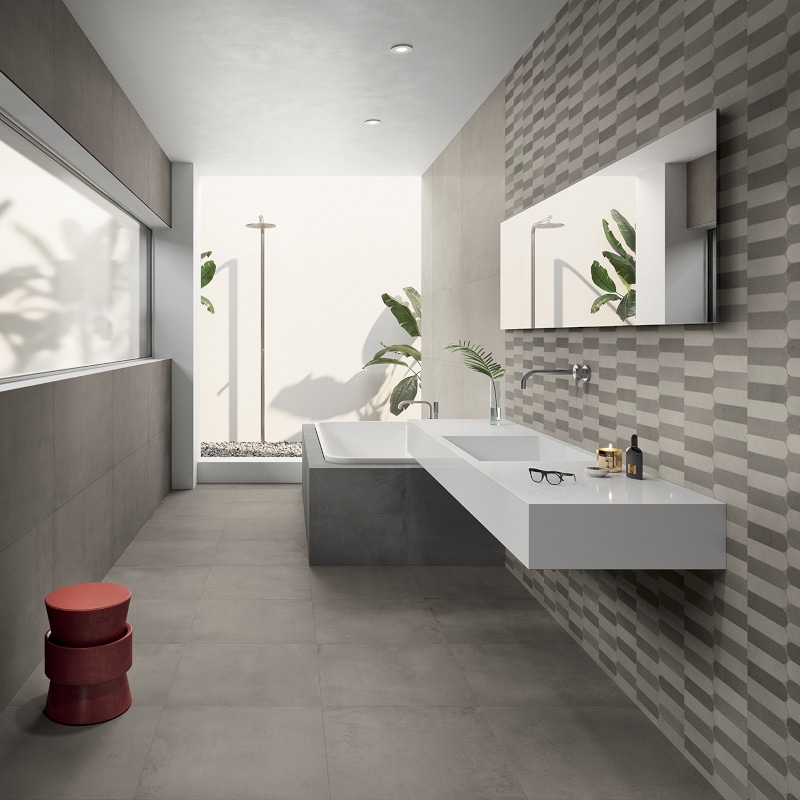 Vloertegel | Wandtegels 100×100 – Infinity Concrete Grijs