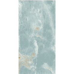 Marmerlook Tegel 60x120 - Imola The Room Onyx Aqua Blu Gold Hoogglans Blauw BLU AQ612LP