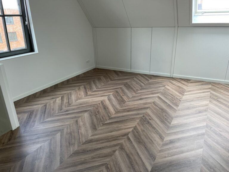 Woning met Hongaarse punt plak-PVC