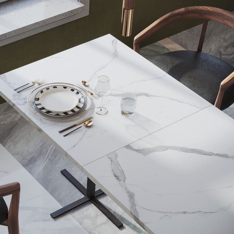 Marmerlook Tegels Incanto 60×60 – Statuario Venato Wit Mat RT