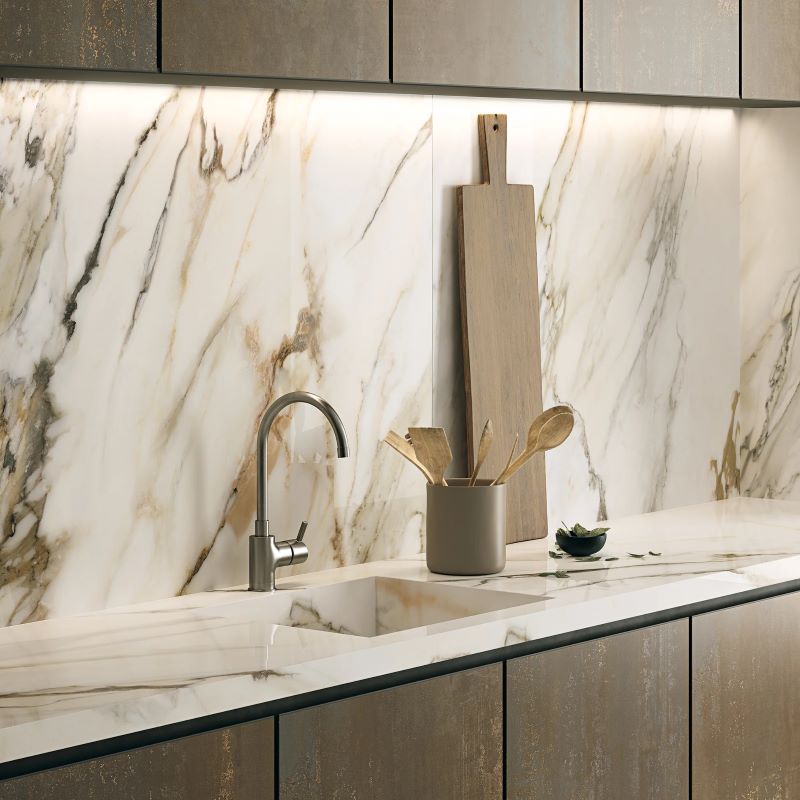 Marmerlook Tegel 60x120 - Macchia Antica Wit Beige