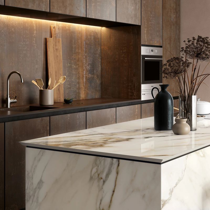Marmerlook Tegel 60x120 - Macchia Antica Wit Beige