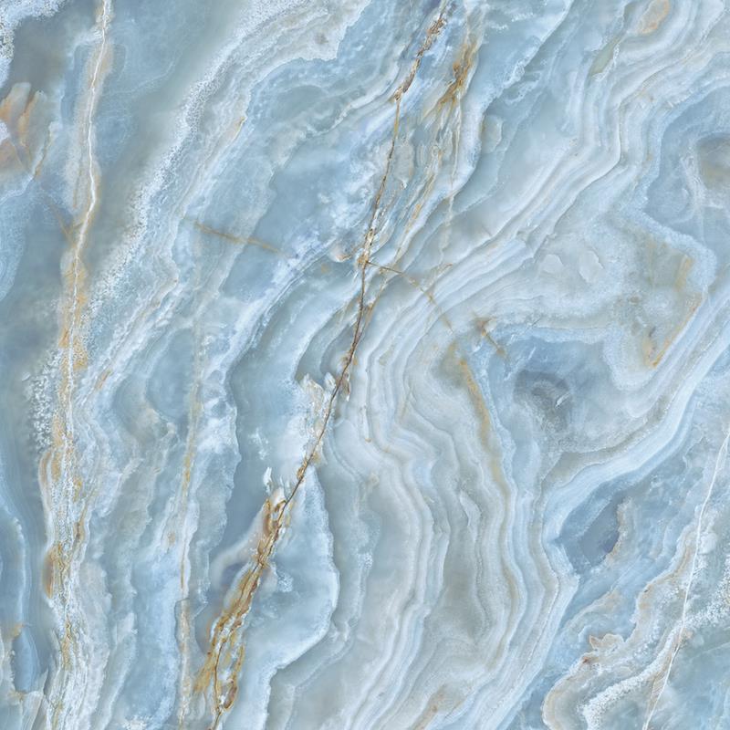 Marmerlook Tegel Slabs 120×120 – Onice Iride Cobalto Blauw