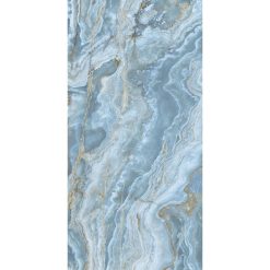 Marmerlook Tegel Slabs 280×120 – Onice Iride Cobalto Blauw