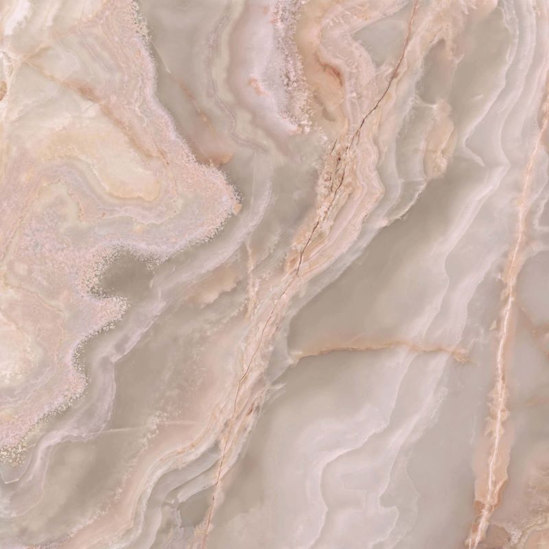 Marmerlook Tegel Slabs 120×120 – Onice Iride Malaga Lichtbruin