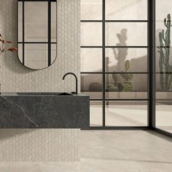 Alternative view of Leisteenlook Tegel 60x60 Limestone Beige