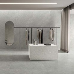 Alternative view of Leisteenlook Tegel 60x120 Limestone Grey Grijs