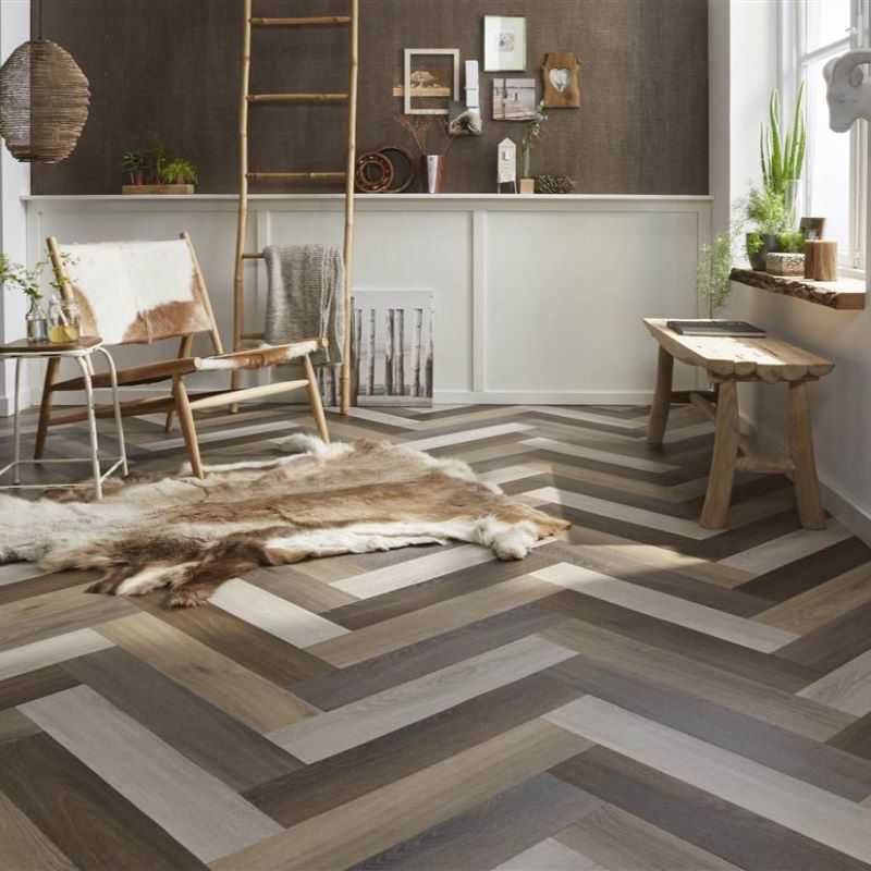 Ambiant Spigato Visgraat Grey 59,5×11,9
