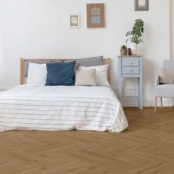 Alternative view of Gelasta Callisto Visgraat Natural Oak Dark Lichtbruin 14,6x73 - Plak PVC