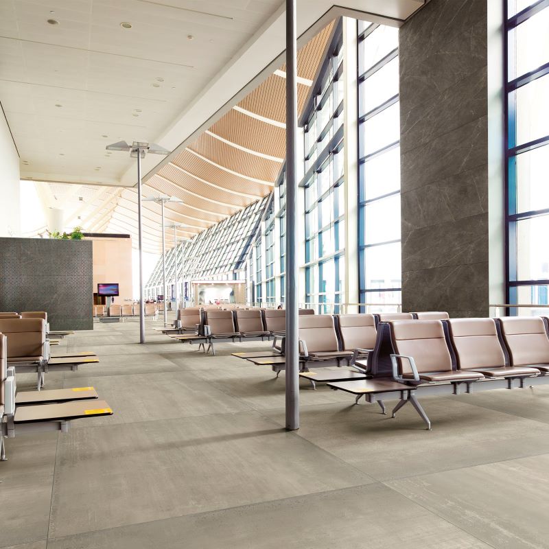 Metallook Tegel Slabs 80×160 – AVA Metal Greige Mat Grijs