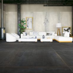 Alternative view of Metallook Tegel Slabs 80x160 - AVA Metal Blade Mat Donkergrijs