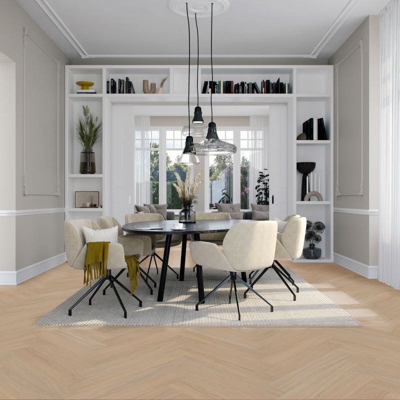 Vivafloors Walvisgraat 7810 15,2×91,4 Wood Touch Beige